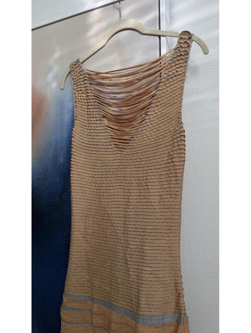 Pepa Pombo Metallic Knit Mini Dress - Picture 3 of 9